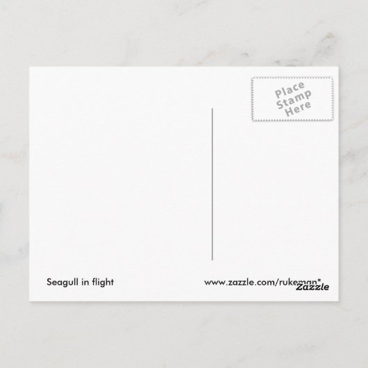 Smeeuw in het Briefkaart (Achterkant)