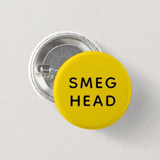 Smeg Head | Red Dwarf | Badge Ronde Button 3,2 Cm (Voorkant /achterkant)