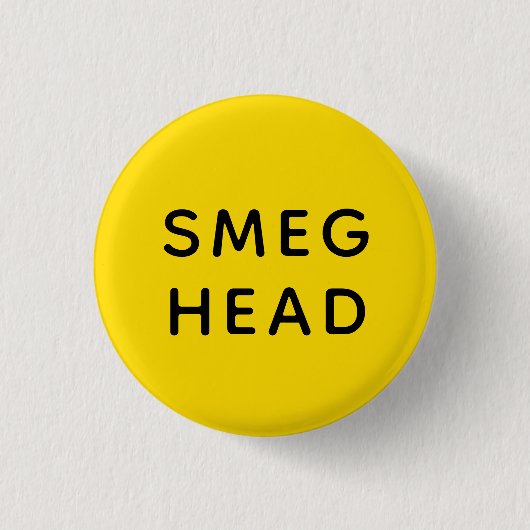 Smeg Head | Red Dwarf | Badge Ronde Button 3,2 Cm (Voorkant)