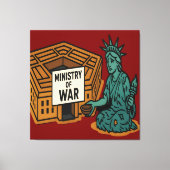 Smeken om vrede: vrijheid voor de minister canvas afdruk (Voorkant)