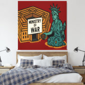 Smeken om vrede: vrijheid voor de minister canvas afdruk (Insitu (Slaapkamer))