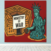 Smeken om vrede: vrijheid voor de minister canvas afdruk (Insitu (Houten vloer))