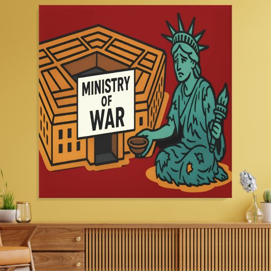 Smeken om vrede: vrijheid voor de minister canvas afdruk (Insitu (Woonkamer))