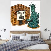 Smeken om vrede: vrijheid voor de minister canvas afdruk (Insitu (Slaapkamer))