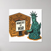 Smeken om vrede: vrijheid voor de minister canvas afdruk (Voorkant)