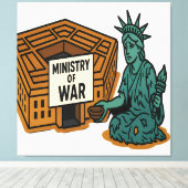 Smeken om vrede: vrijheid voor de minister canvas afdruk (Insitu (Houten vloer))