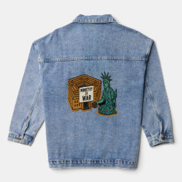 Smeken om vrede: vrijheid voor de minister denim jacket