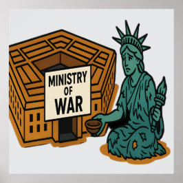 Smeken om vrede: vrijheid voor de minister poster