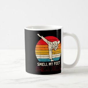 Smell Feet Kick Retro Karate Taekwondo Martial Art Koffiemok