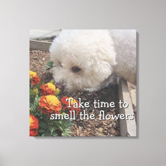 Smell the Flowers  Canvas Afdruk (Voorkant)