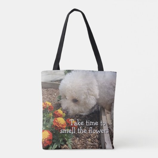Smell the Flowers Tote Bag (Achterkant)