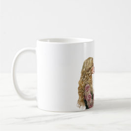 Smell the Roses Blond Girl Koffiemok