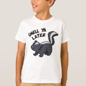 Smell Ya Later Funny Skunk Pun T-shirt (Voorkant)