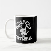 Smella Cat Smart Fart Humor Spoonerism Fella Laugh Koffiemok (Links)