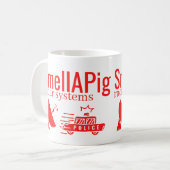 SMELLAPIG RADAR SYSTEMEN grappig sarcastisch Koffiemok (Voorkant links)