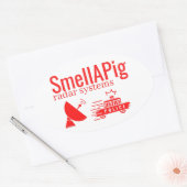 SMELLAPIG RADAR SYSTEMEN grappig sarcastisch Ovale Sticker (Envelop)