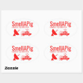 SMELLAPIG RADAR SYSTEMEN grappig sarcastisch Ovale Sticker (Vel)