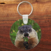 Smelling Spring Groundhog Sleutelhanger (Voorkant)