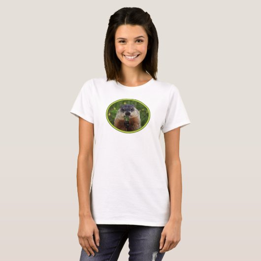 Smelling Spring Groundhog T-shirt (Voorkant volledig)