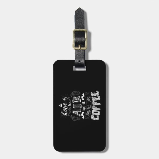 Smells als koffie bagagelabel (Voorkant verticaal)