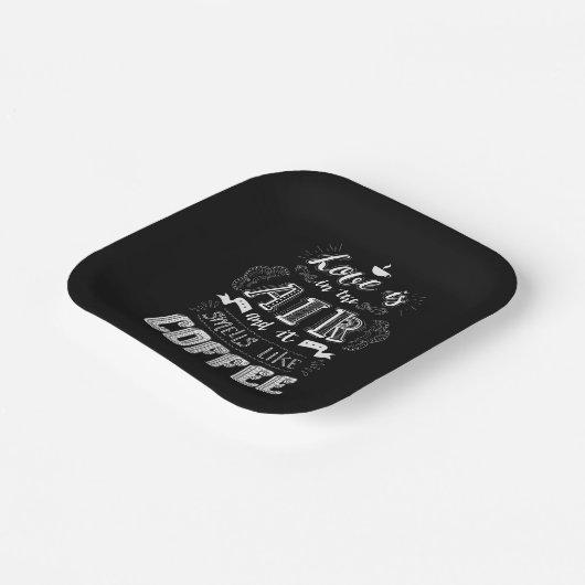 Smells als koffie papieren bordje (Gebogen)