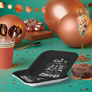 Smells als koffie papieren bordje