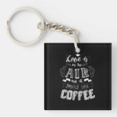 Smells als koffie sleutelhanger (Voorkant)