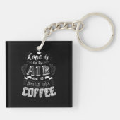 Smells als koffie sleutelhanger (Achterkant)