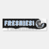 Smells als sneeuw! Freshies Bumpersticker (Voorkant)