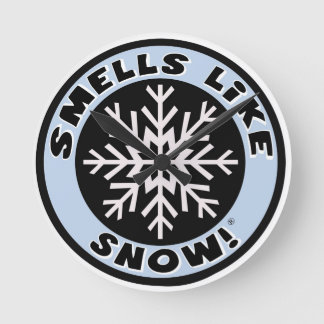 Smells als sneeuw! Klok! Ronde Klok