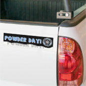 Smells als sneeuw! Powder Day Bumpersticker (Op Truck)