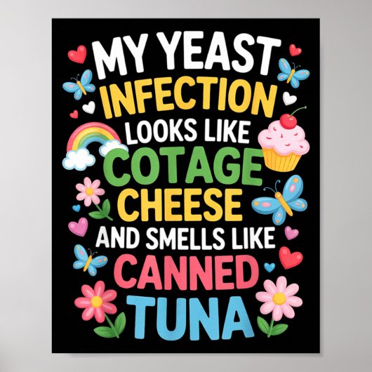 Smells Like Canned Tuna Inappropriate Humor Saying Poster (Voorkant)