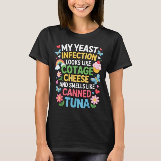 Smells Like Canned Tuna Inappropriate Humor Saying T-shirt (Voorkant)