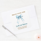 Smells Like Christmas | Blue Bow Candle Labels (Envelop)