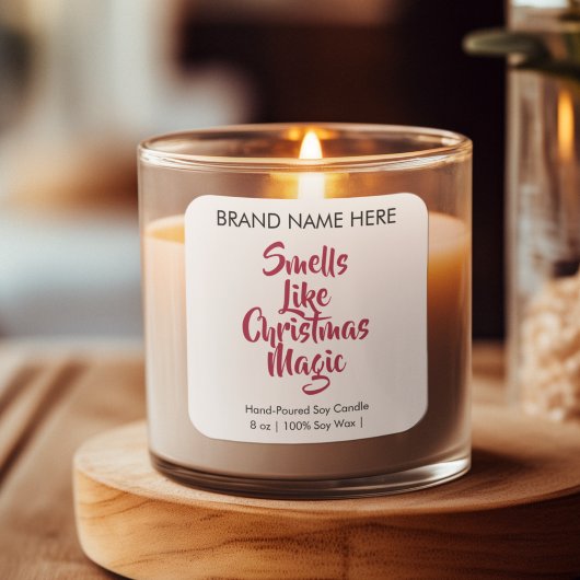 Smells Like Christmas Magic | Modern Candle Labels