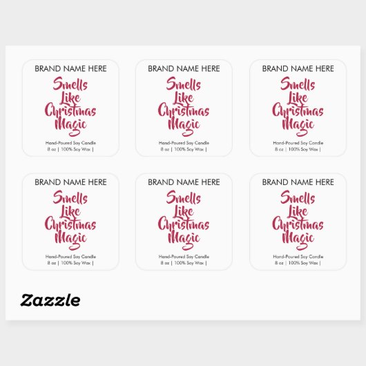 Smells Like Christmas Magic | Modern Candle Labels (Vel)