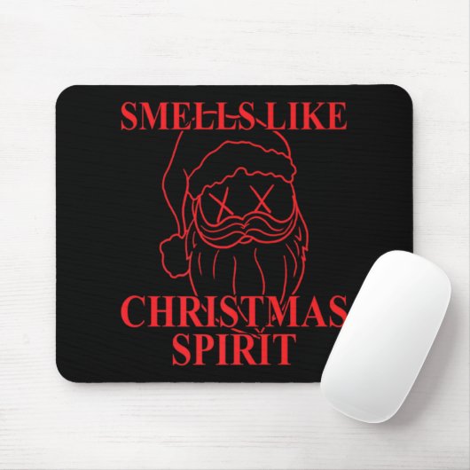Smells Like Christmas Srit Santa Claus Xmas T Shir Muismat (Met muis)