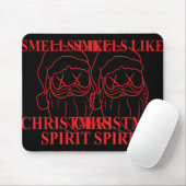 Smells Like Christmas Srit Santa Claus Xmas T Shir Muismat (Met muis)