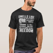 Smells like Freedom Gunkruit Pro Pistolen vs vlag  T-shirt (Voorkant)