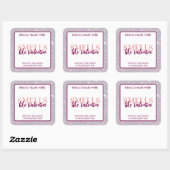 Smells Like Valentine Glitter Candle Label  (Vel)