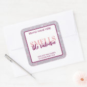 Smells Like Valentine Glitter Candle Label  (Envelop)