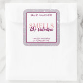 Smells Like Valentine Glitter Candle Label  (Tas)