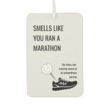 Smells like you ran a marathon
