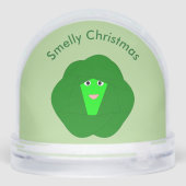 Smelly Christmas Brussels Sprout Custom Sneeuwbol (Achterkant)