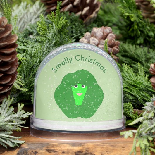 Smelly Christmas Brussels Sprout Custom Sneeuwbol (Winter)