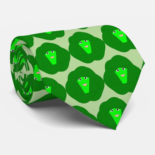 Smelly Christmas Brussels Sprout Stropdas (Opgerold)