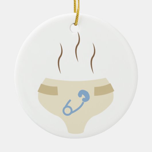 Smelly Diaper Keramisch Ornament (Voorkant)