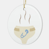 Smelly Diaper Keramisch Ornament (Links)