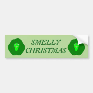 Smelly Kerstmis Brussel Sprout Aangepast Bumpersticker