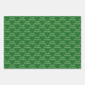 Smelly Kerstmis Brussel Sprout Aangepast Inpakpapier Vel (Voorkant 2)